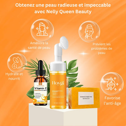 Kit de Soin Visage Complet - Nelly Queen Beauty